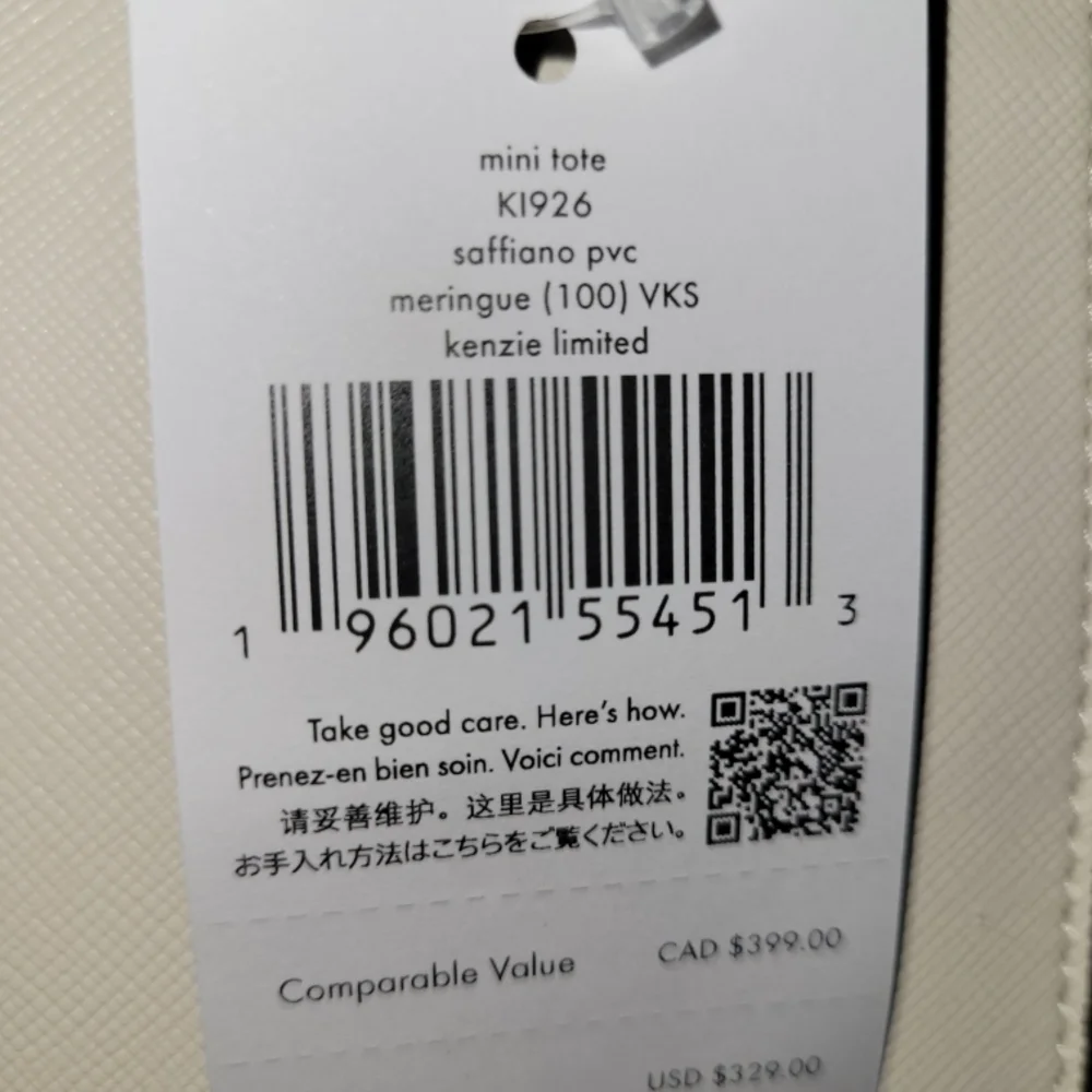 Kate Spade Cream Handbag/Crossbody NWT - Picture 9 of 10